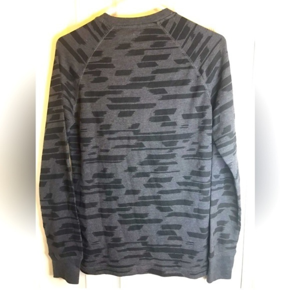 AMPLIFY NEW MENS PULLOVER THERMAL 100% COTTON SHIRT- SIZE M Medium-GRAY